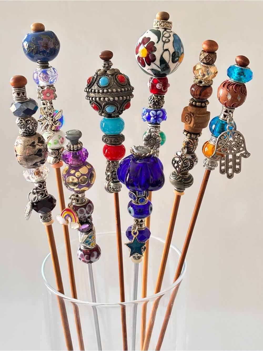Handmade by MJ Garden Plant Stakes – One-of-a-Kind Upcycled Creations
